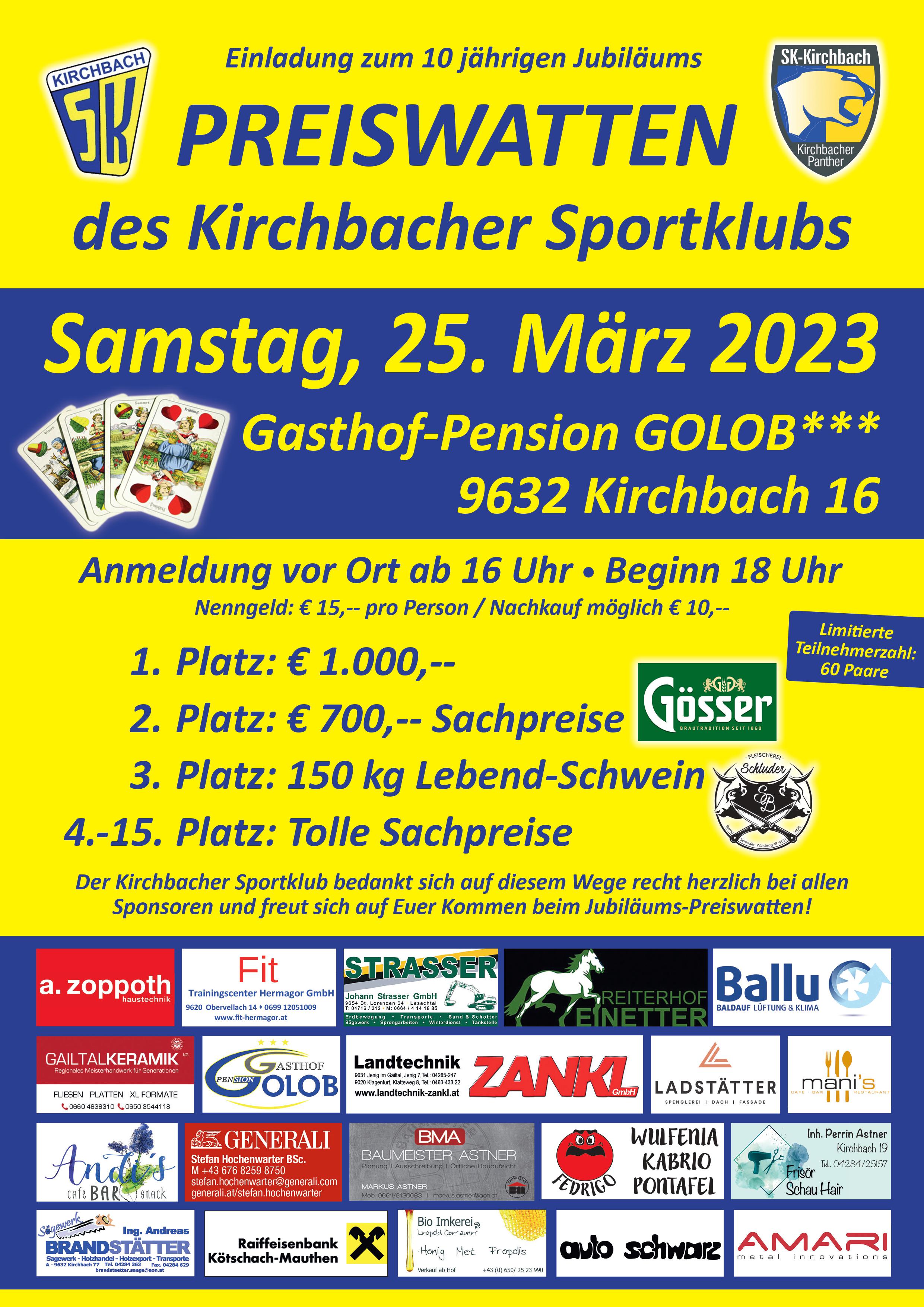 Kirchbach Preiswatten