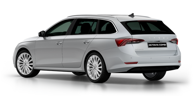 skoda octavia combi silber seitlich schraeg