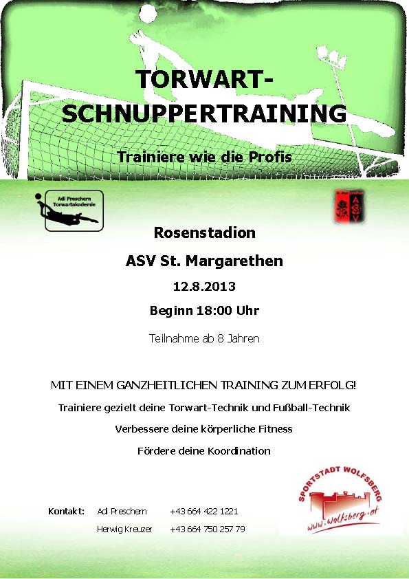 Torwart Schnupper Training 12