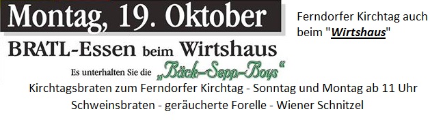 Kirchtag Ferndorfmotsche