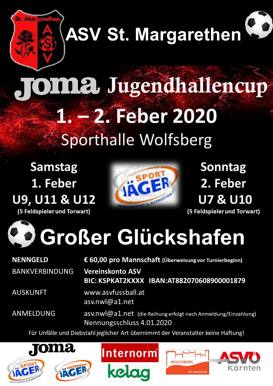 Jugendhallencup 2020 Ausschreibung