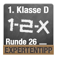  1. Klasse D: Expertentipp Runde 26 